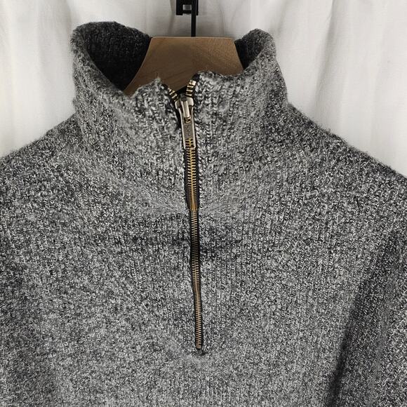 MADEWELL WOMEN'S GRAY SWEATER DRESS – SIZE L – MERINO WOOL BLEND – COZY & CHIC - Picture 3 of 12